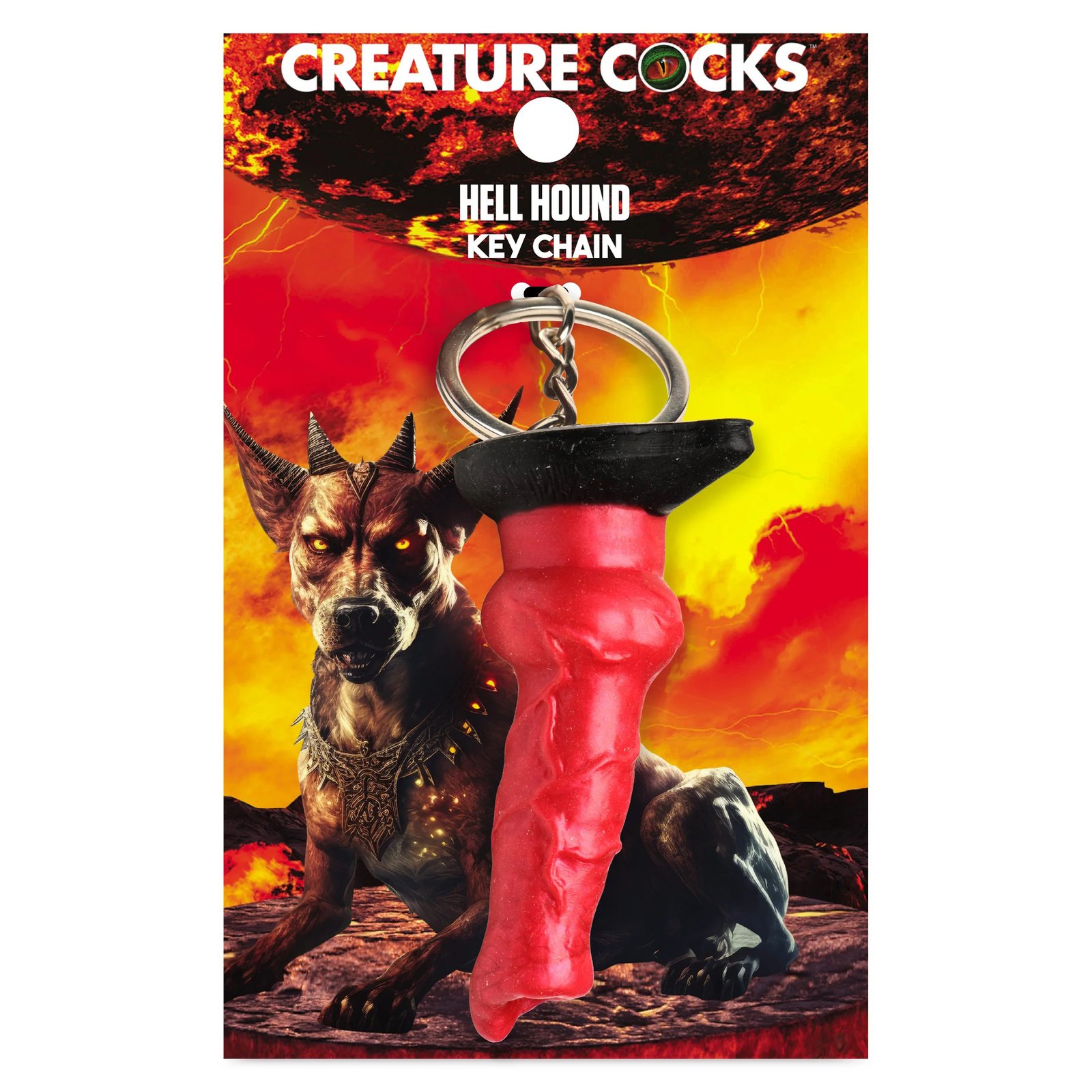 hell-hound-keychain-red Hell Hound Keychain - Red - Image 1