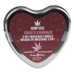 Hemp Seed 3-in-1 Valentines Day Candle - Ero's Embrace 4 Oz - Image 2