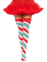 Holiday Ribbon Thigh High - Swirl - Image 2