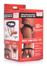 Hollow Silicone Dildo Strap-on - Flesh - Image 5
