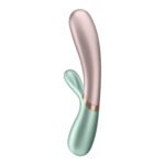 Satisfyer Hot Lover Rechargeable Rabbit Vibrator with Warming Function – Green - Image 2