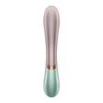 Satisfyer Hot Lover Rechargeable Rabbit Vibrator with Warming Function – Green - Image 3