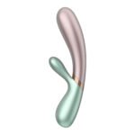 Satisfyer Hot Lover Rechargeable Rabbit Vibrator with Warming Function – Green - Image 5