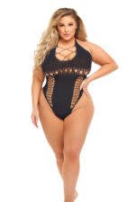 Hot Too Handle Bodysuit - Queen Size - Black - Image 2