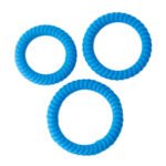 Ram Ultra Cocksweller Three-Ring Cock Ring Set – Blue - Image 3