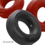 Hunkyjunk HUJ3 Cock Ring 3-Pack – Cherry/Ice - Image 2