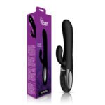 Hypnotic Clit Teaser and Thrusting Rabbit Vibrator – Black - Image 5