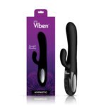 Hypnotic Clit Teaser and Thrusting Rabbit Vibrator – Black - Image 6