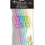 Glitterati Silly Penis Straws 8 Ct