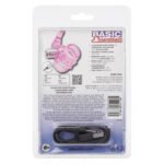 Basic Essentials Stretchy Vibrating Bunny Cock Ring – Pink Rechargeable - Image 2