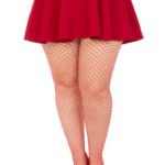 Industrial Net Pantyhose 1x 2x Red