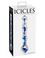 Icicles No. 8 Glass Wand – Blue - Image 4