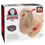 Pdx Plus Double Pounder Vibrating Squeeze Stroker - Light