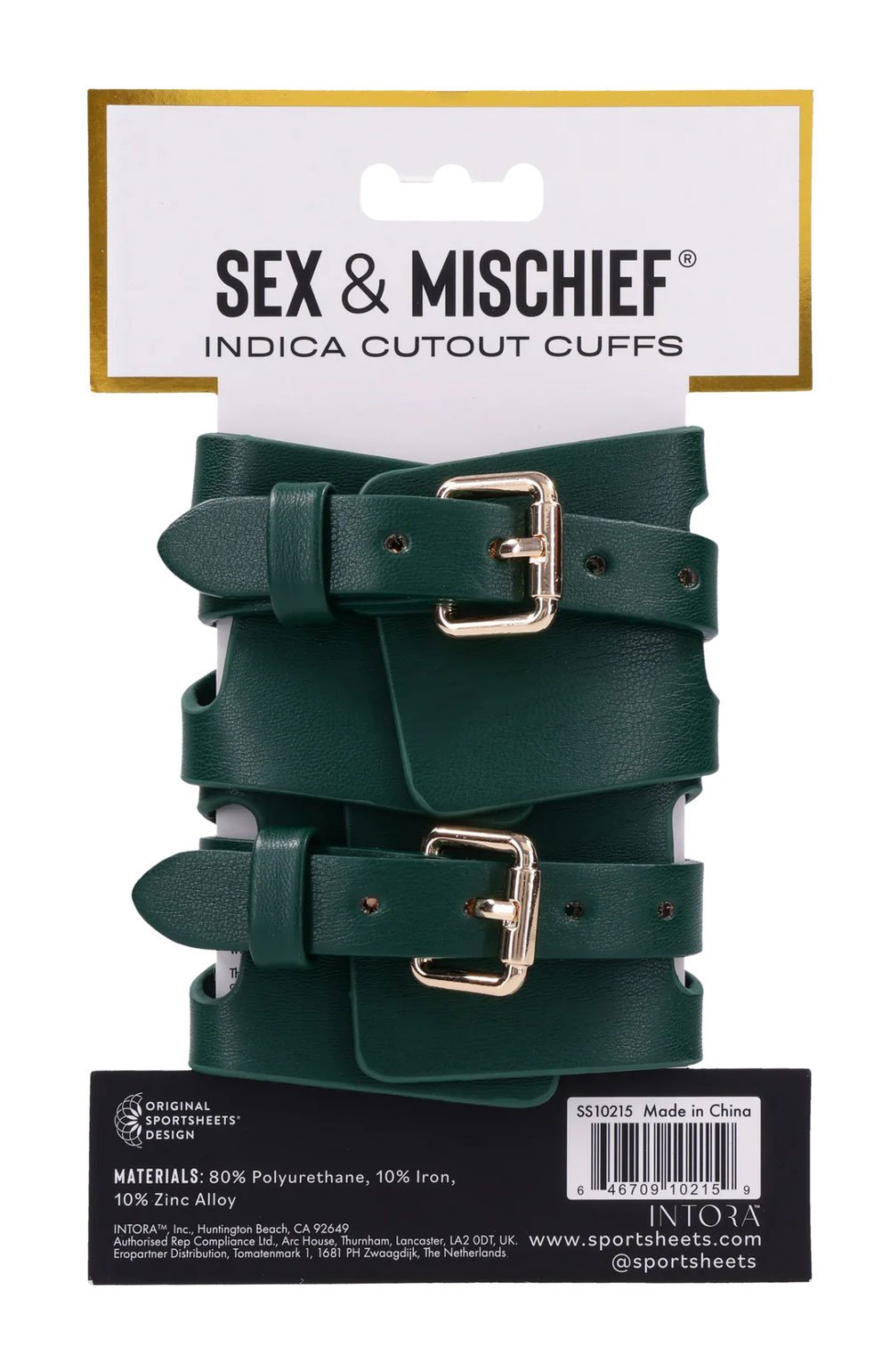 indica-cutout-cuffs-green Indica Cutout Cuffs - Green - Image 1