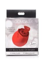 Inmi - Bloomgasm Wild Rose Silicone Suction Stimulator - Red - Image 11