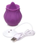 Inmi - Bloomgasm Wild Violet Licking Silicone Stimulator - Violet - Image 6