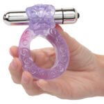 Intimate Butterfly Ring – Purple Vibrating Cock Ring with Removable Stimulator - Image 3