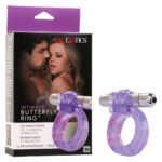 Intimate Butterfly Ring – Purple Vibrating Cock Ring with Removable Stimulator - Image 5