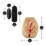 Enlust Selena Beige Vibrating Stroker – TPE, Dual Openings, Waterproof - Image 2
