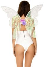 Iridescent Glitter Fairy Wings - One Size - Multicolor - Image 2
