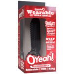 Rechargeable O Yeah Silicone Vibrating Cock Ring – Black - Image 5
