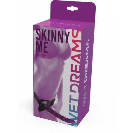 Wet Dreams Skinny Me Strap-on - Purple