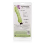 Glow-in-the-Dark Jelly Penis Vibrator 7 Inches – Yellow - Image 2