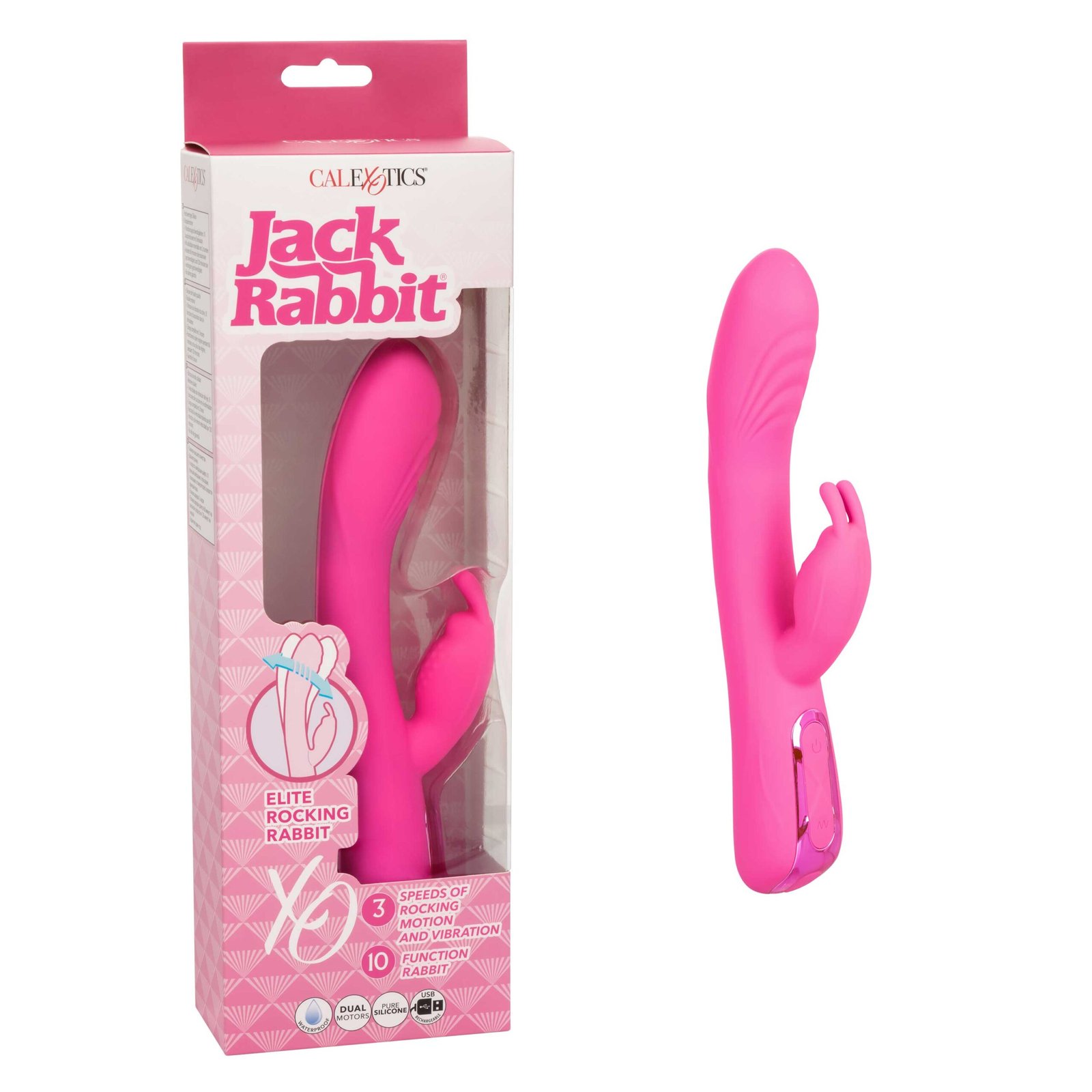 jack-rabbit-elite-rocking-rabbit-pink Jack Rabbit Elite Rocking Rabbit - Pink - Image 1