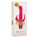 Jack Rabbit Signature Heated Silicone Triple Fantasy Rabbit - Pink - Image 2