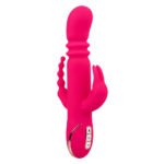 Jack Rabbit Signature Heated Silicone Triple Fantasy Rabbit - Pink - Image 9