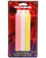 Japanese Drip Candles - 3 Pack - Pink, White, Yellow - Image 4