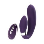 Jeni C-Shaped Dual Motor Vibe With Remote - Purple - Image 4