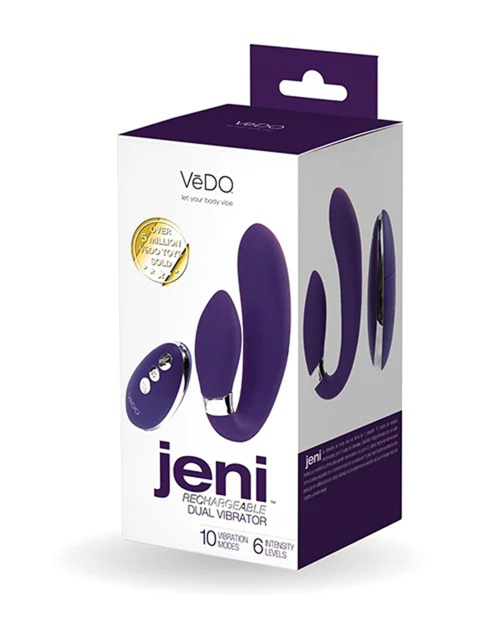 jeni-c-shaped-dual-motor-vibe-with-remote-purple Jeni C-Shaped Dual Motor Vibe With Remote - Purple - Image 1