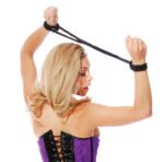 Fetish Fantasy Series Silk Rope Love Cuffs – Black - Image 2