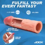 Jock 1.5" Silicone Penis Extension Sleeve - Light - Image 4