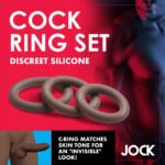 Jock Silicone Cock Ring Set in - Dark - Image 4