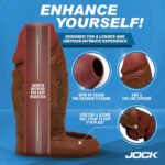 Jock Silicone Penis Extension Sleeve - Dark - Image 3