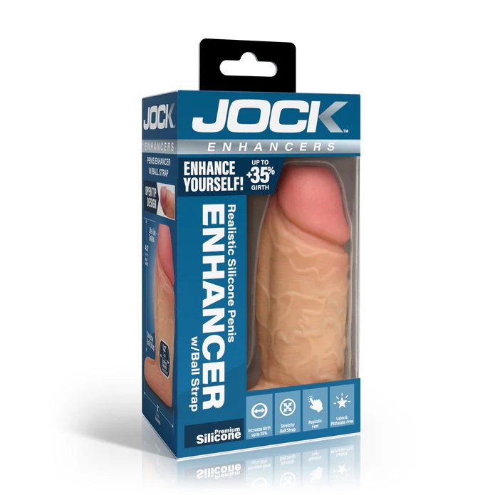 jock-silicone-penis-extension-sleeve-light Jock Silicone Penis Extension Sleeve - Light - Image 1