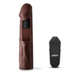 Jock Vibrating Penis Extension with Remote – Brown - Image 2