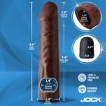 Jock Vibrating Penis Extension with Remote – Brown - Image 5