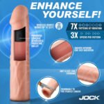 Jock Vibrating Penis Extension with Remote – White - Image 3