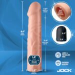 Jock Vibrating Penis Extension with Remote – White - Image 5