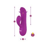Jolie Mini Pleasure Ridges Rabbit Vibe - Berry - Image 5