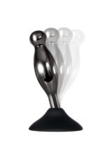 Joy Sticks 2-Piece Anal Plug Set – Black Chrome Aluminum Alloy - Image 4
