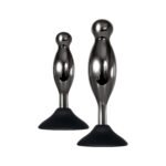 Joy Sticks 2-Piece Anal Plug Set – Black Chrome Aluminum Alloy - Image 5
