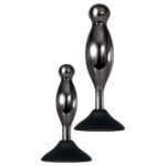 Joy Sticks 2-Piece Anal Plug Set – Black Chrome Aluminum Alloy - Image 8