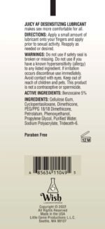 Juicy Af Desensitizing Gel Lube 4 Oz - Image 2