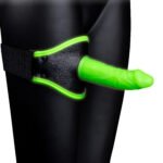 Thigh Strap-on With Silicone Dildo 5.7 Inch - Glow in the Dark