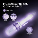 Temptasia Violet Vixen Rechargeable Vibrating Thrusting Stimulator – Purple - Image 4