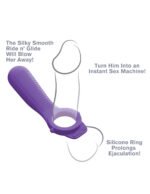Fantasy C-Ringz Ride n' Glide Couples Vibrating Ring – Purple - Image 3